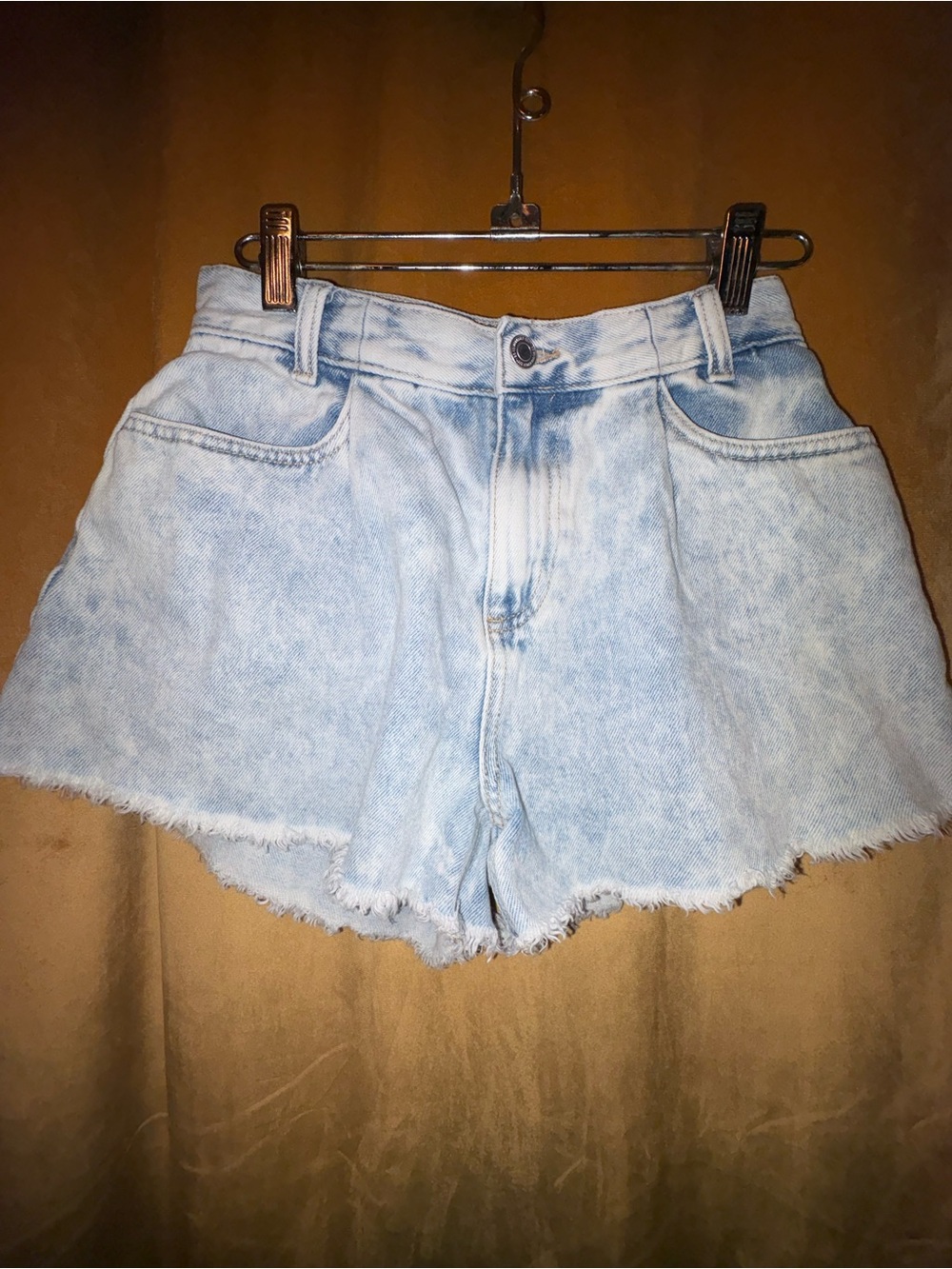 SO Light Blue Acid Wash Jean Shorts